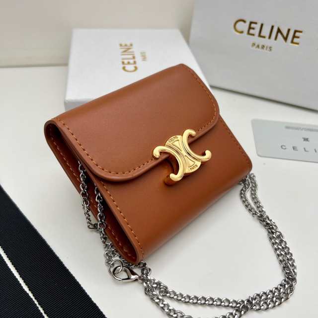 CELINE セリーヌ celine スモール ウォレット 新品 ミニ フラップ 三